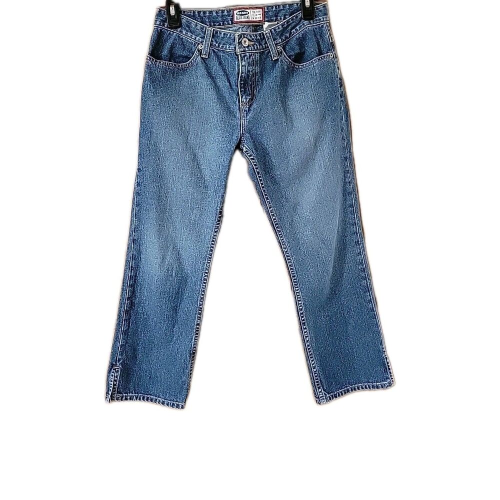 Vintage 2002 Old Navy Womens Capri Jeans Low Rise Sz 4 100% Cotton Y2k Casual